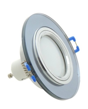 OPRAWA OPRAWKA SZKLANA SPOT CZARNA GU10 + 1W LED