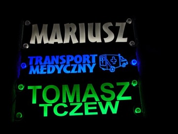 ТАБЛИЧКА С LED ПОДСВЕТКОЙ ДЛЯ АВТОБУСА TIR 40x16 см