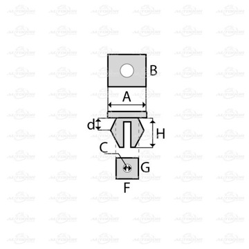 фото thumb №2, Kia sportage hyundai i10 i20 кліпса автомобільна штифт кріплення підкрилки