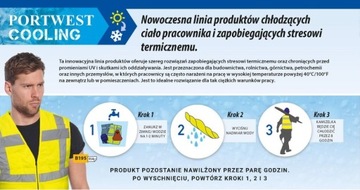 Opaska chusta CHŁODZĄCA na szyję COOLING system niebieska