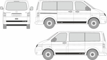 Наклейки VW T5 Edition 25 — ГАРАНТИЯ КАЧЕСТВА