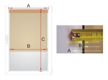 ВНУТРЕННИЕ КАССЕТНЫЕ РОЛЬСТАВНИ AL, размеры 77x150 A