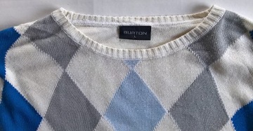 BURTON elegancki sweter męski L