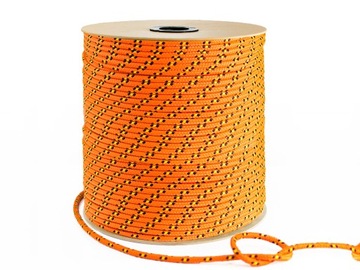 Lina Linka Polipropylenowa 20mm Pleciona Żeglarska POMARAŃCZ 25m