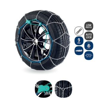 Цепи противоскольжения Veriga COMPACT 100 9мм 205/65R17