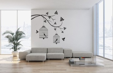 Наклейки на стену с цитатой дерева 180см x 180см w99