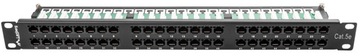PATCH PANEL 48 PORT 1U KAT.5E UTP CZARNY LANBERG