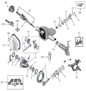 ТРАНСМИССИЯ САМАЯ D30 JEEP VOLVO FORD NEW 4.11