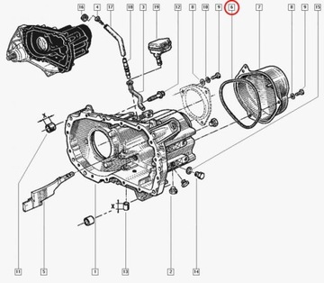 ПРОКЛАДКА КОРОБКИ КПП RENAULT 19, 21,