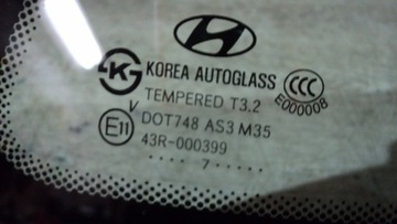 фото thumb №11, Стекло кузовная задняя hyundai santa fe ii 06-10r