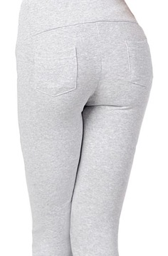 LEGGINSY WYSOKIM STANEM KIESZENIAMI SZARY P3 XXL44