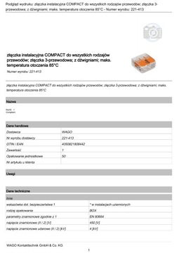 WAGO UNIVERSAL 3-проводной быстроразъемный разъем