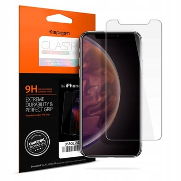 ЧЕХОЛ SPIGEN LIQUID CR ДЛЯ IPHONE X/XS + СТЕКЛО SGP