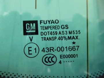 фото thumb №2, Скло скло праві зад 2014 opel zafira c tourer