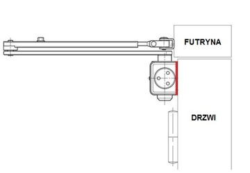 Монтажная пластина для доводчика ASSA ABLOY DC140, серебристый