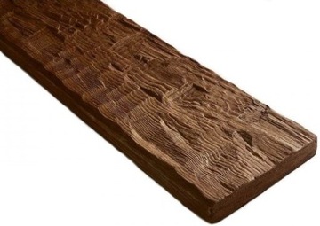 Rustic Carved Board, доска декоративная 260х13х3 см - белый