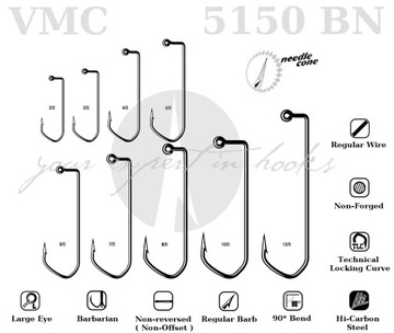 20 литейных головок JIG HAK VMC 5150 BN Nr.4/0