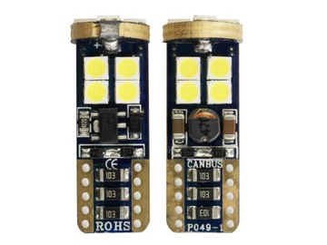 W5W LED 12 SMD 3030 T10 CANBUS PREMIUM 620 лм FV