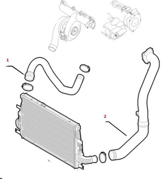 ТРУБКА ИНТЕРКУЛЕРА TURBO ALFA 159 1.9 JTDM 50501562