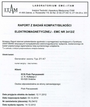 ГЕНЕРАТОР ОЗОНА ПОЛЬСКИЙ ОЗОНАТОР 12 Г/Ч ИОНИЗАЦИЯ + УФ