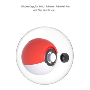 Gumki silikonowe nakładki do PokeBall Plus Switch NS OLED (Białe Tr) 2 szt.
