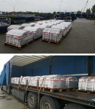 Daszki betonowe dwuspadowe na murki 25x50 SZARY