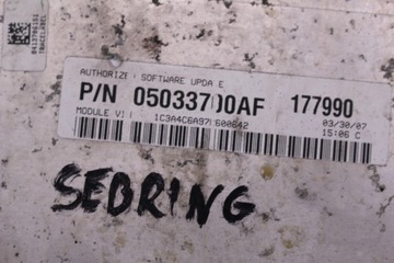 фото thumb №4, Sebring 2.0 crd бортовой компьютер двигателя 05033700af