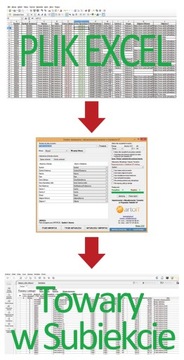 Subiekt GT Импорт ТОВАРОВ, ПРАЙС-ЛИСТЫ из Excel БЕЗ