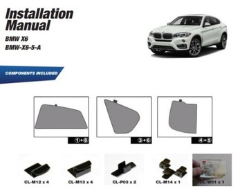 фото thumb №15, Шторки сонцезахисний bmw x6 e71 08- захисні накладки ролети сонцезахисний