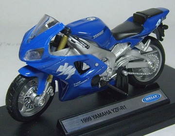 YAMAHA YZF-R1 `99 МЕТАЛЛИЧЕСКАЯ МОДЕЛЬ WELLY 1:18