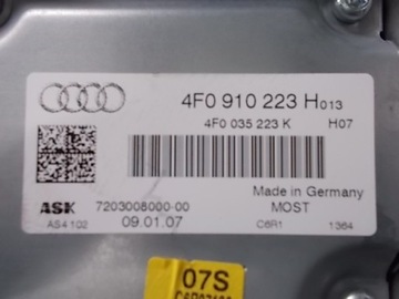 AUDI A6 C6 04 - РАДИОУСИЛИТЕЛЬ 4F0910223H