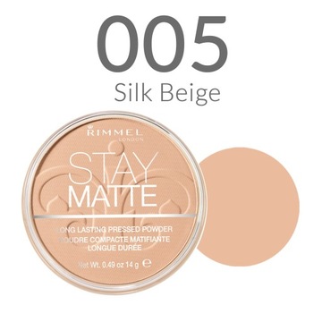 Матирующая пудра Rimmel Stay Matte 005 «Шелковый бежевый»