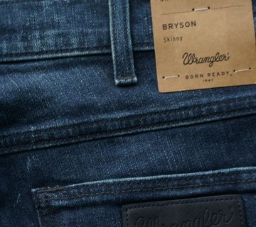 Джинсы скинни WRANGLER BRYSON BLACKOUT BLUE W30 L30