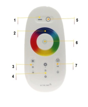 Комплект светодиодов RGB 8м 5050 STRIP TOUCH REMOTE SUPER