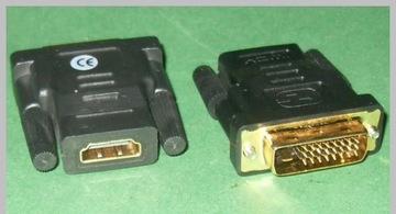 АДАПТЕР DVI РАЗЪЕМ 24+1 / HDMI РАЗЪЕМ золотистый(2187)