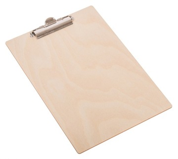 PODKŁADKA z klipem A4 + A5 CLIPBOARD sklejka KLIPS