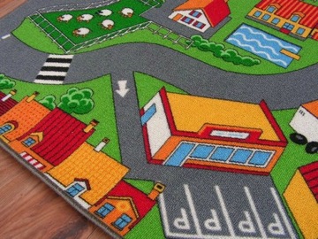 Dywan ULICZKI 150x350 LITTLE VILLAGE wieś @69417
