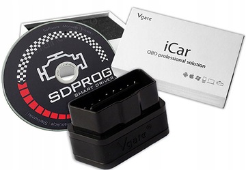 ДИАГНОСТИЧЕСКИЙ ИНТЕРФЕЙС VGATE iCAR OBD2 + SDPROG для FIAT RENAULT SKODA VW