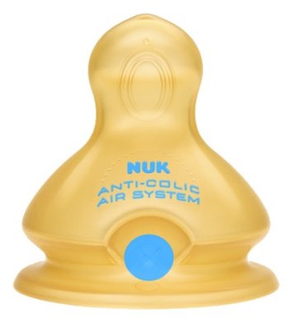 Латексная соска NUK First Choice+ для БУТЫЛКИ 1М