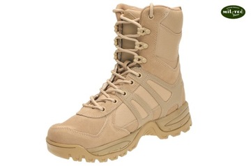 Mil-Tec Męskie Skórzane Buty Wojskowe Taktyczne Ochrona Gen. II Khaki 46