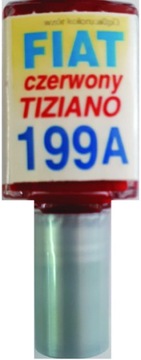 FIAT 199A КРАСНАЯ КРАСКА TIZIANO ПОДРАЖИВАНИЕ ЦАРАПИН