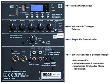 E-Lektron EL-25 Активный динамик USB/SD/BT/FM