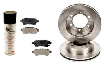 фото thumb №1, Тормозные диски тормозные колодки nissan navara d40 pathfinder r51 задняя kpl 17'' 307mm