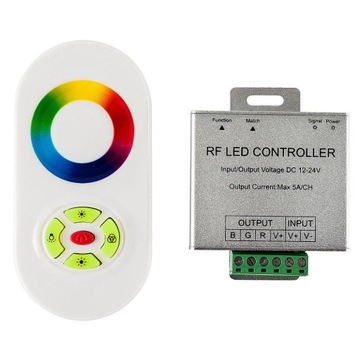 ZESTAW 9m TASMA LED RGB 5050 PILOT RF DOTYKOWY ZAS