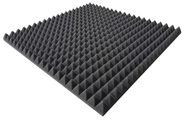 АКУСТИЧЕСКИЕ ПАНЕЛИ, КОВРИКИ ПЕНОВЫЕ ПИРАМИДЫ, 50X50X3см
