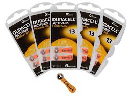 30 батареек DURACELL ДЛЯ 13 СЛУХОВЫХ АППАРАТОВ PRO