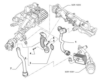 Opel Saab 2.0 CDTI TTiD крышки впускного коллектора