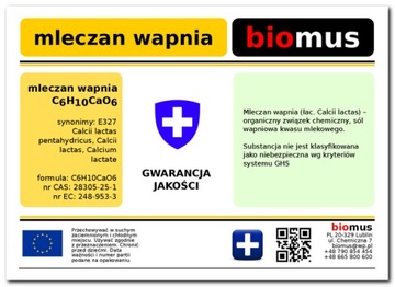 MLECZAN WAPNIA czysty Calazoon 250g BIOMUS