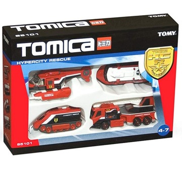 TOMICA 85101 - НАБОР ПОЖАРНОЙ БРИТАНИИ ИЗ 4 АВТОМОБИЛЕЙ