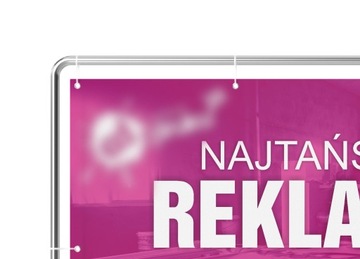 BANER REKLAMOWY 1x2m SOLIDNY, NAJLEPSZA JAKOŚĆ